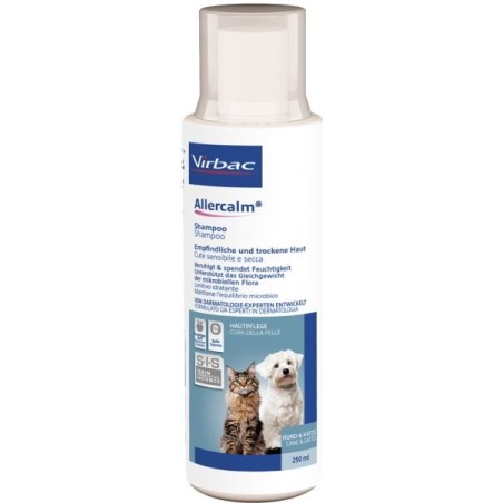Virbac Allercalm Shampoo Veterinario per Cute Sensibile e Secca - 250ml