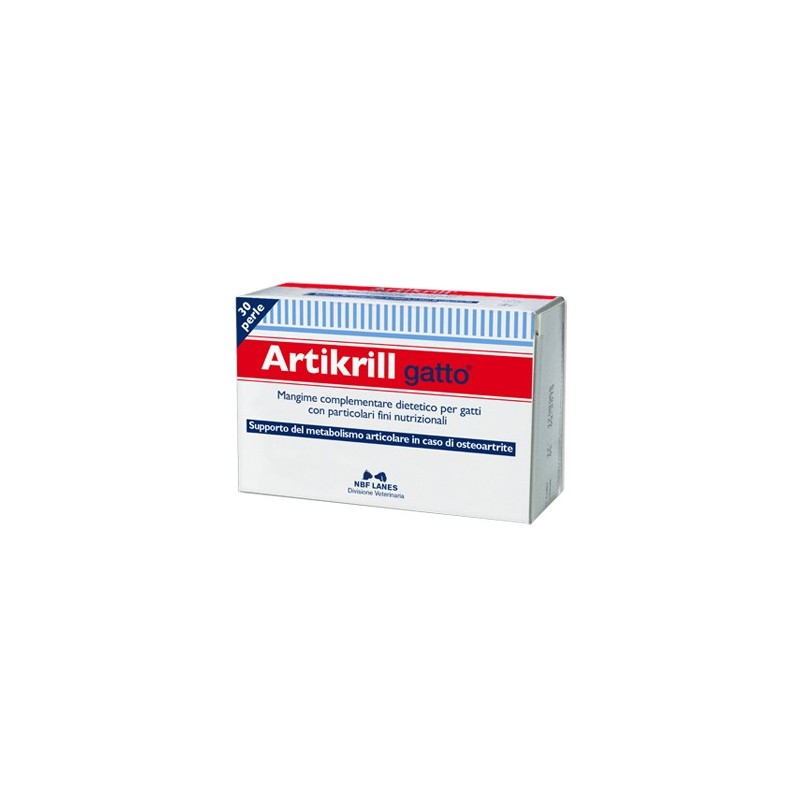 N.B.F. Lanes Artikrill Gatto Integratore di Omega-3 - 30 Perle