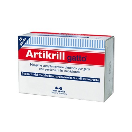 N.B.F. Lanes Artikrill Gatto Integratore di Omega-3 - 30 Perle