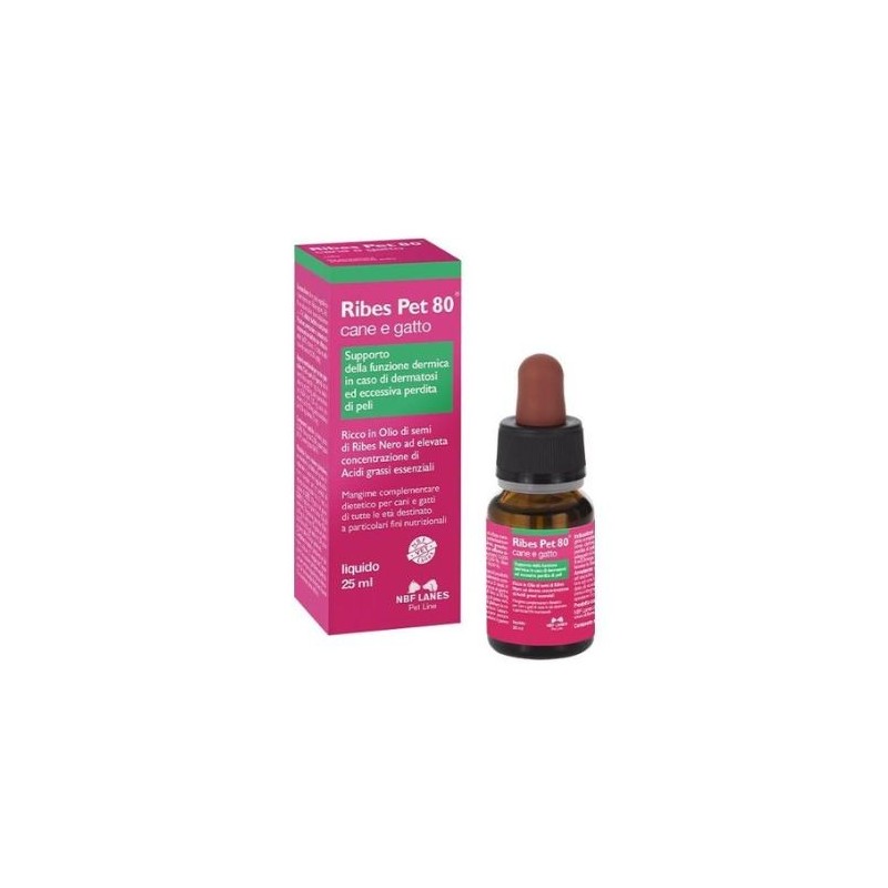 N.B.F. Lanes Ribes Pet 80 Olio Cane e Gatto - 25ml