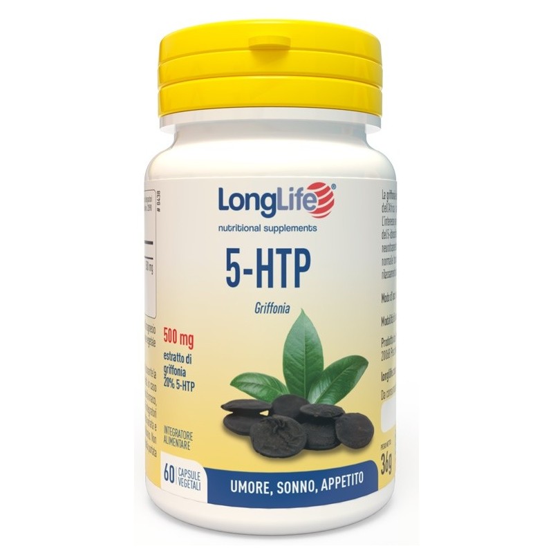 Longlife 5-htp Griffonia Integratore Rilassante - 60 Capsule Vegetali
