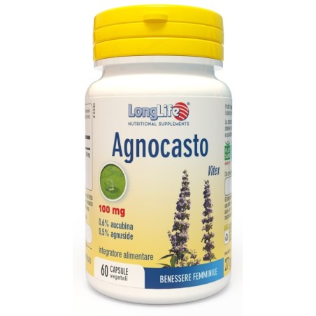 Longlife Agnocasto Integratore per Ciclo Mestruale - 60 Capsule Vegetali