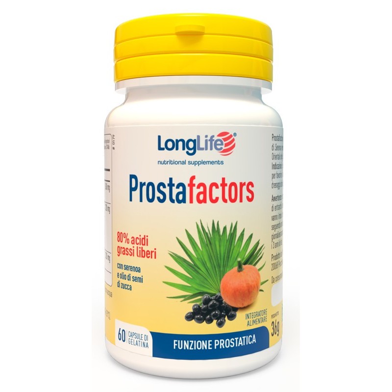 Longlife Prostafactors Integratore di Serenoa - 60 Capsule
