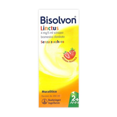 Bisolvon sciroppo flacone 200ml fragola