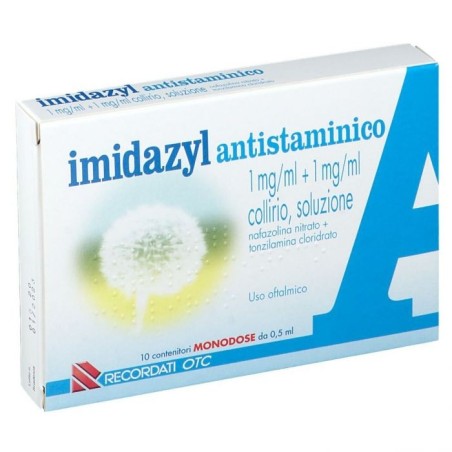 Imidazyl Antistaminico 1 Mg/ml + 1 Mg/ml Collirio 10 flaconcini da 0,5 ml
