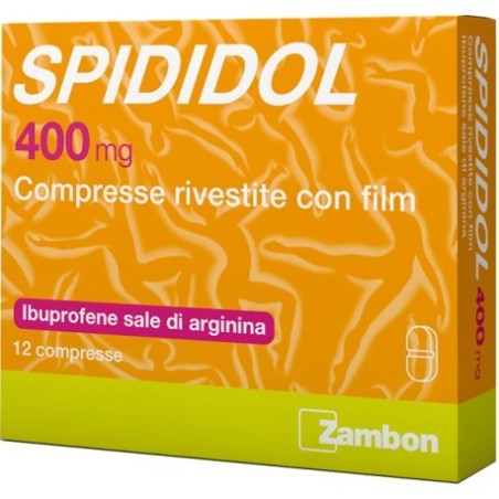 Spididol 400 Mg 12 Compresse Rivestite ibuprofene per il dolore e sintomi dell'influenza