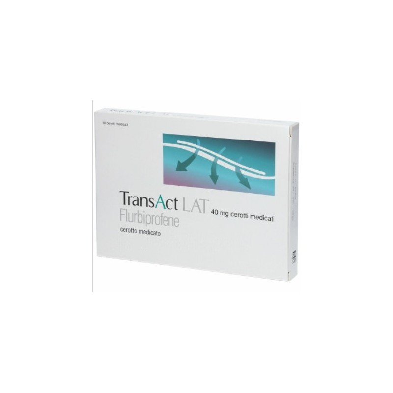Transact lat 10 cerotti medicati 40mg