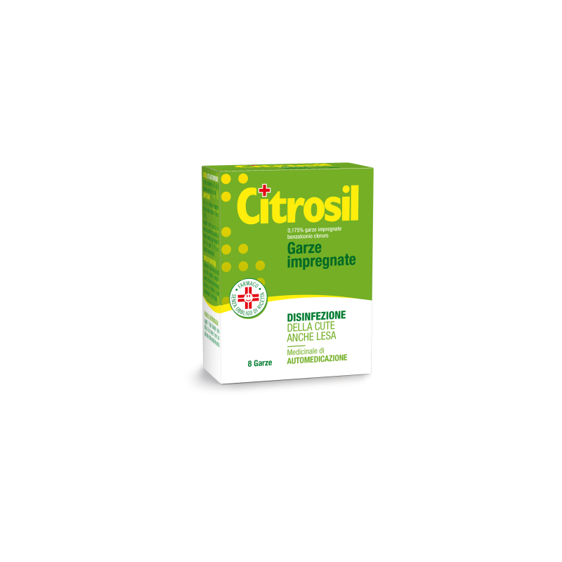 Citrosil 0,175% Garze Impregnate disinfettante 8 garze