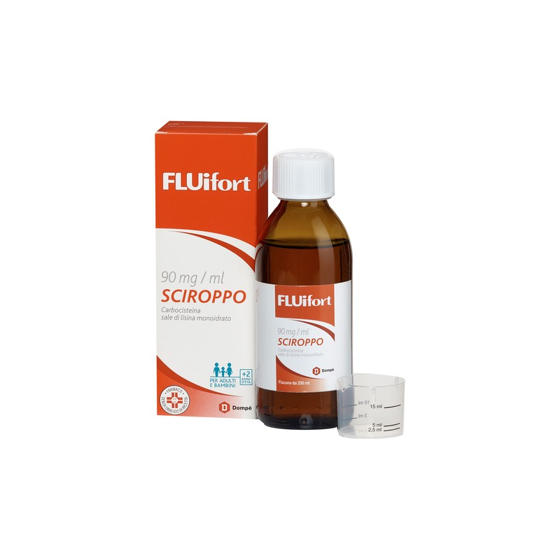 Dompe' Fluifort  Sciroppo 200 ml per la tosse secca e grassa