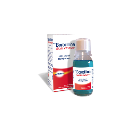 Neo Borocillina Gola Dolore 0,25% Collutorio Flurbiprofene 160 ml