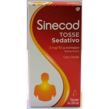 Sinecod tosse sedativo tosse gocce 200ml3mg/10g