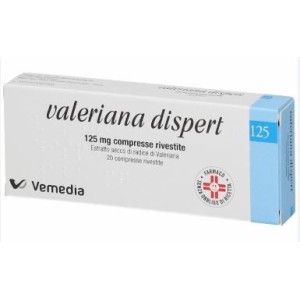 Vemedia Pharma Valeriana Dispert 125 Mg Compresse Rivestite Estratto Secco Di Radice Di Valeriana