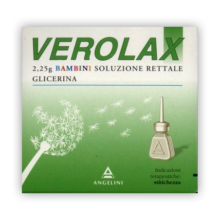 Verolax 2,25 G bambini 6 Microclismi Soluzione Rettale Glicerina