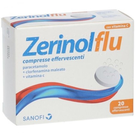 Zerinolflu analgesico e antipiretico 20 Compresse Effervescenti uso orale