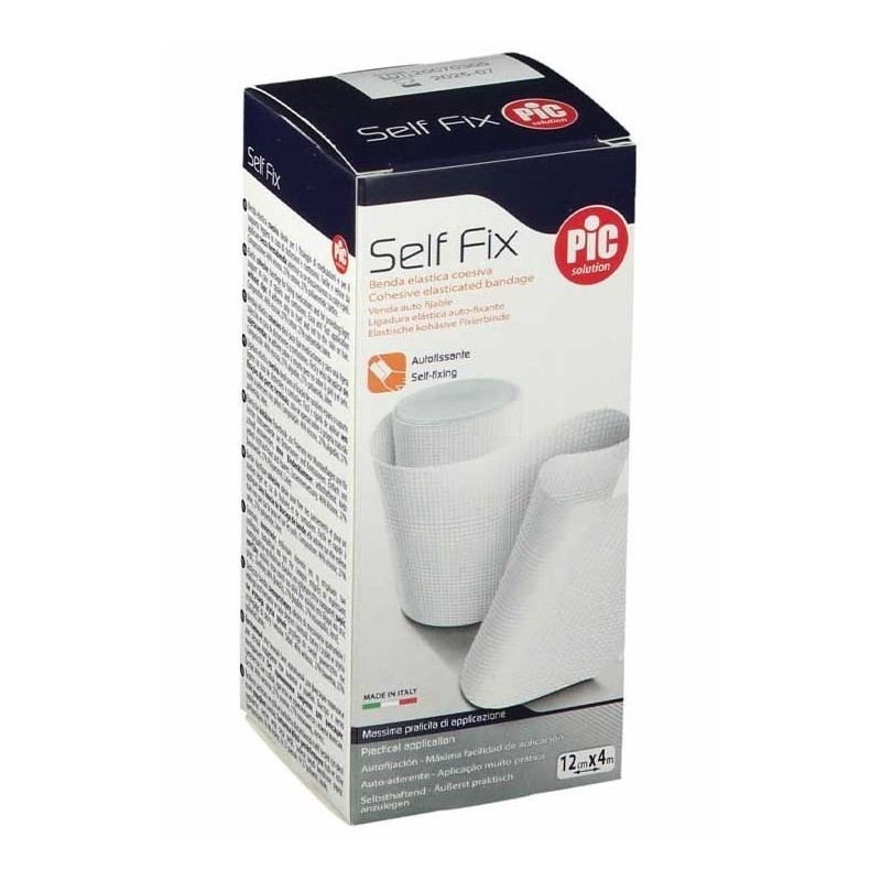 Benda elastica autoadesiva pic self fix 12x400 cm fustella