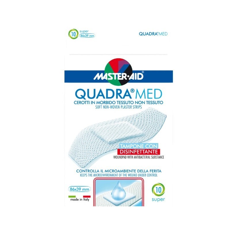 Pietrasanta Pharma Cerotto Master-aid Quadra Dermoattivo Super 10 Pezzi