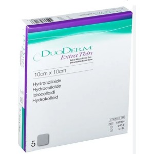Medicazione con idrocolloidi sterile duoderm extra sottile 10x10cm 5 pezzi