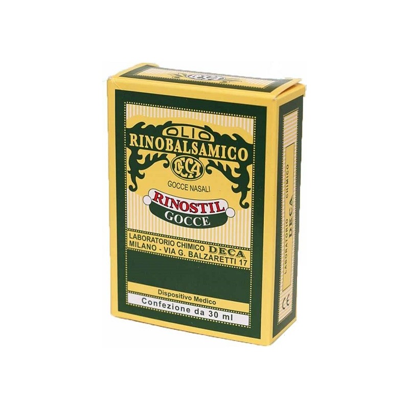 Rinostil gocce nasali flacone 30ml olio rinobalsamico per laprotezione della mucosa nasale e la puli