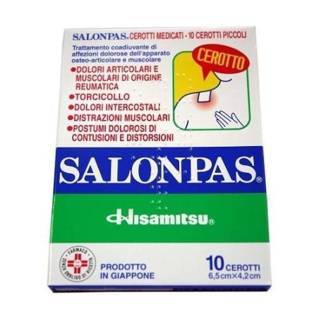 Hisamitsu Pharmaceutical Salonpas 36,06 Mg/32,73mg/7,11mg Cerotti Medicati 10 Cerotti Metile Salicilato/levomentolo/dl-canfora