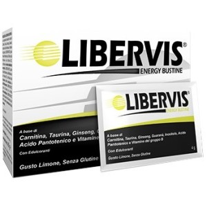 Libervis Energy Limone Integratore energetico 20 Bustine x 4 g