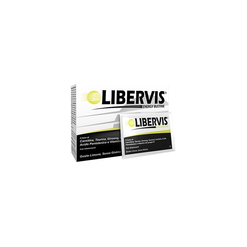 Libervis Energy Limone Integratore energetico 20 Bustine x 4 g Libervis Energy Limone Integratore energetico 20 Bustine x 4 g