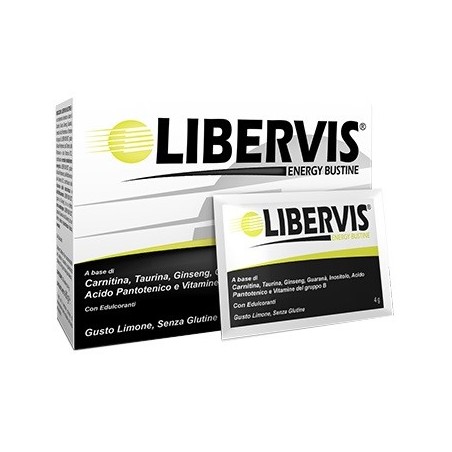 Libervis Energy Limone Integratore energetico 20 Bustine x 4 g Libervis Energy Limone Integratore energetico 20 Bustine x 4 g