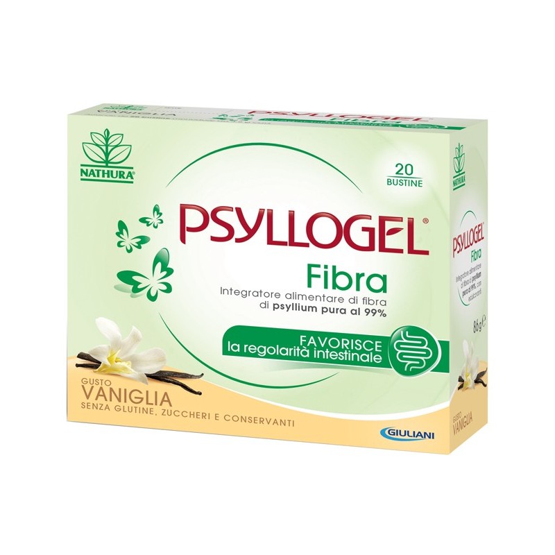 Psyllogel Fibra per la motilità intestinale - 20 Bustine Gusto Vaniglia Psyllogel Fibra per la motilità intestinale - 20 Bustine Gusto Vaniglia
