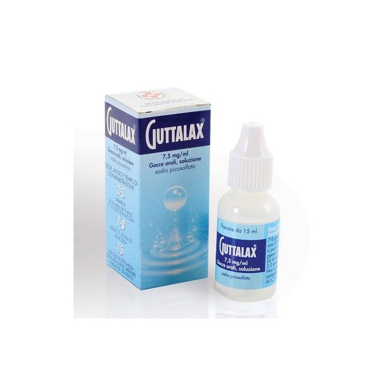 Guttalax 7,5 Mg/ml Gocce Orali 15 ml Soluzione Sodio Picosolfato Guttalax 7,5 Mg/ml Gocce Orali 15 ml Soluzione Sodio Picosolfato