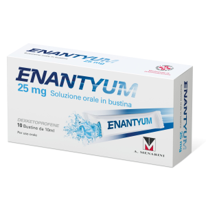 Enantyum 25 Mg Soluzione Orale In Bustina Dexketoprofene 10 bustine