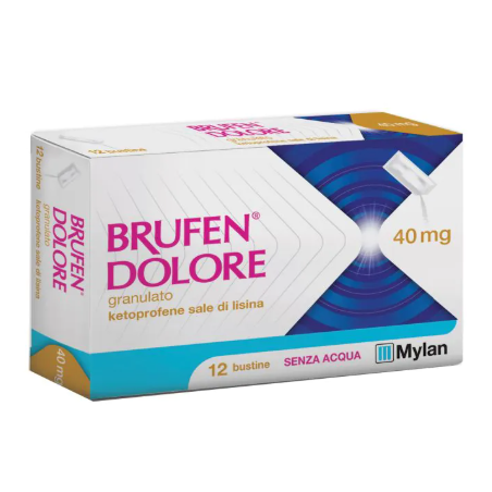 Brufen Dolore 40 Mg sospensione orale Granulato 12 bustine antinfiammatorio Brufen Dolore 40 Mg sospensione orale Granulato 12 bustine antinfiammatorio