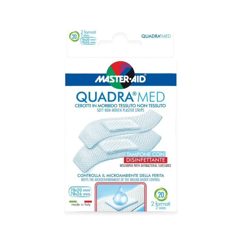 Pietrasanta Pharma Cerotto Master-aid Quadra Dermoattivo Formati Assortiti 20 Pezzi