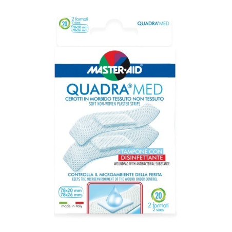 Pietrasanta Pharma Cerotto Master-aid Quadra Dermoattivo Formati Assortiti 20 Pezzi