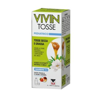 Vivin Tosse Pediatrico Sciroppo Tosse Secca E Grassa Gusto Fragola E Creme Caramel 150 Ml