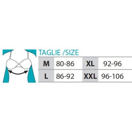 Orione 9696 reggiseno post-operatorio bianco m