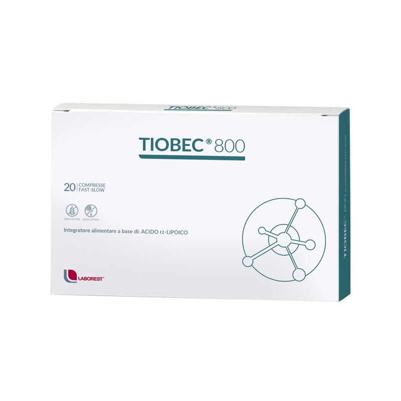 Tiobec 800 20 compresse fast-slow 32 g