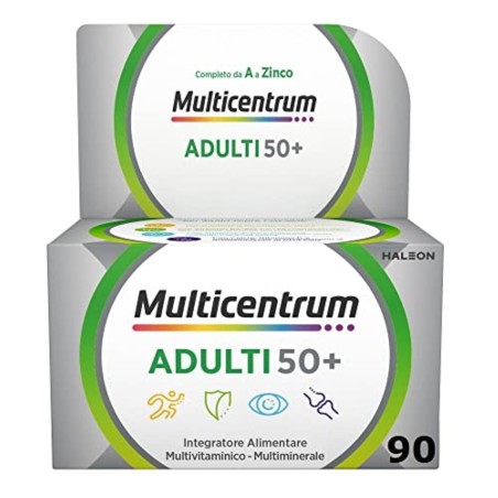 Multicentrum Adulti 50+ Integratore Multivitaminico - 90 Compresse Multicentrum Adulti 50+ Integratore Multivitaminico - 90 Compresse