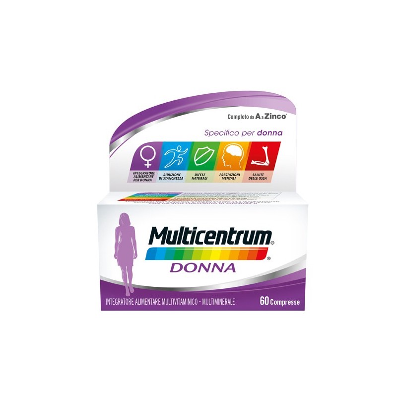 Multicentrum Donna integratore multivitaminico - 60 Compresse Multicentrum Donna integratore multivitaminico - 60 Compresse