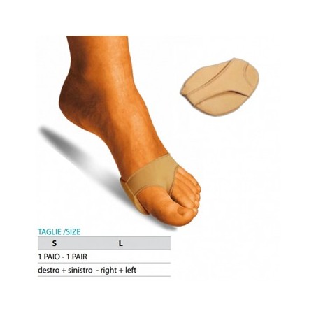 Orione ok ped g118 cuscinetto metatarsale gel polimero 1 paio destro + sinistro misura s 1 paio