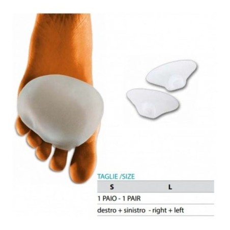 Orione ok ped g201 cuscinetto metatarsale gel polimero destro + sinistro l 1 paio