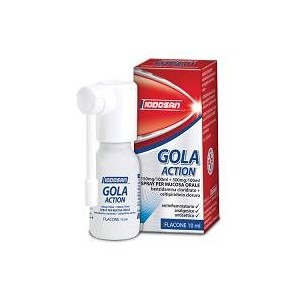 Gola Action 1,5 Mg/ml + 5 Mg/ml Spray Per Mucosa Orale antinfiammatorio analgesico e antisettico