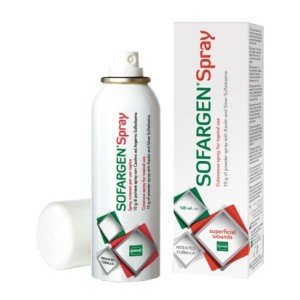 Sofargen Spray Medicazione In Polvere Spray Con Caolino E Argento Sulfadiazina 1% 125 Ml