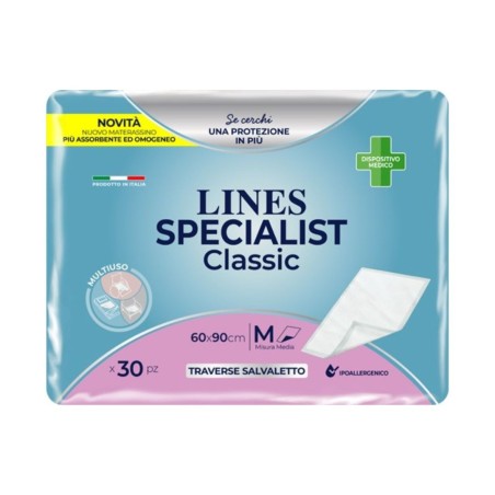 Lines Specialist Classic Traverse Salvaletto Assorbenti 60x90 - 30 pezzi
