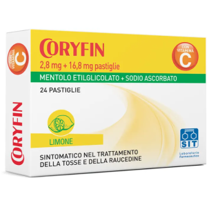 Sit Coryfin C 24 Pastiglie Al Mentolo Ed Essenza Di Limone Con Vitamina C