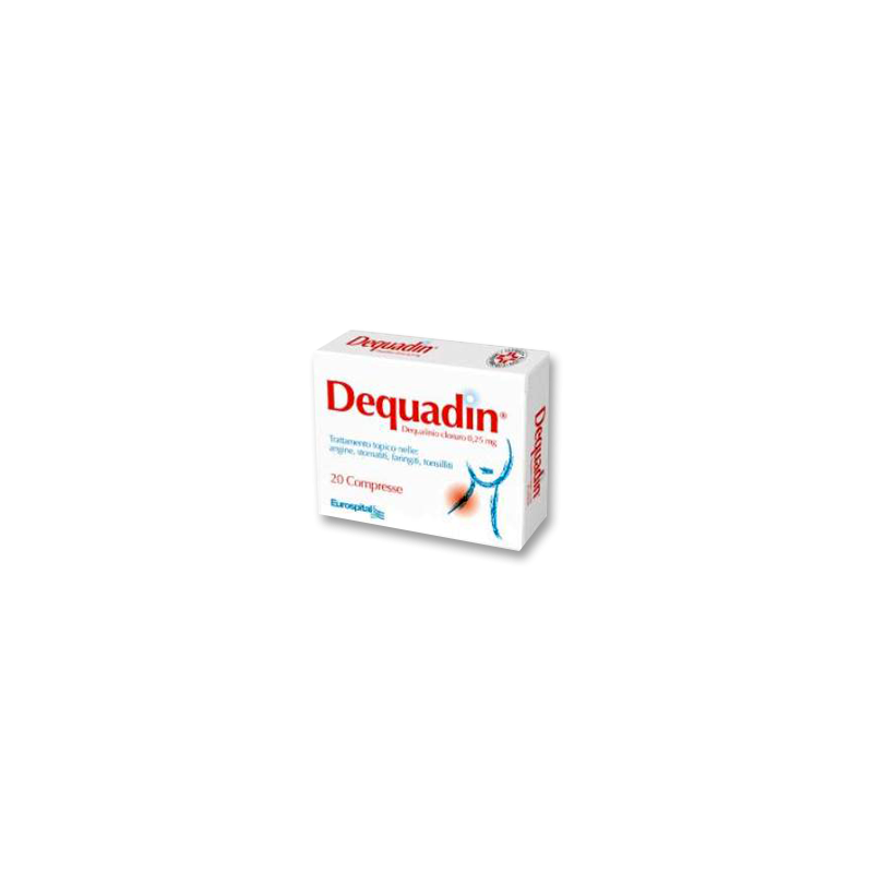 Eurospital Dequadin 0,25 Mg 20 Compresse Dequalinio Cloruro