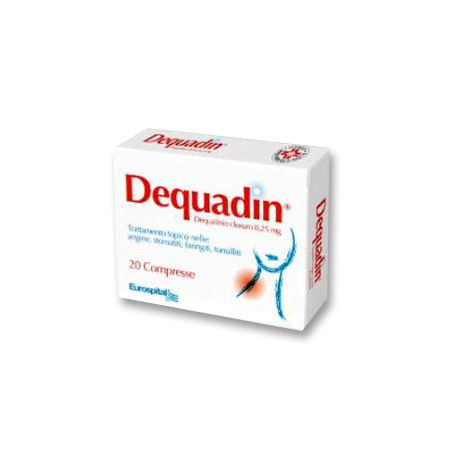 Eurospital Dequadin 0,25 Mg 20 Compresse Dequalinio Cloruro