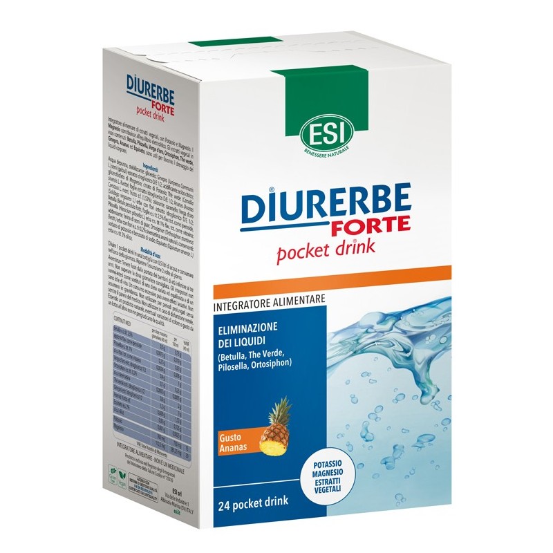 Diurerbe forte pocket drink ananas 24 x 20 ml