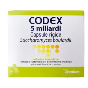 Codex 5 Miliardi 12 Capsule Rigide Saccharomyces Boulardii