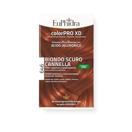 Euphidra colorpro gel colorante capelli xd 646 cannella 50 ml in flacone + attivante + balsamo + gua Euphidra colorpro gel colorante capelli xd 646 cannella 50 ml in flacone + attivante + balsamo + gua