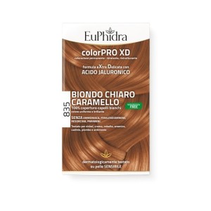 Euphidra colorpro gel colorante capelli xd 835 avana 50 ml in flacone + attivante + balsamo + guanti