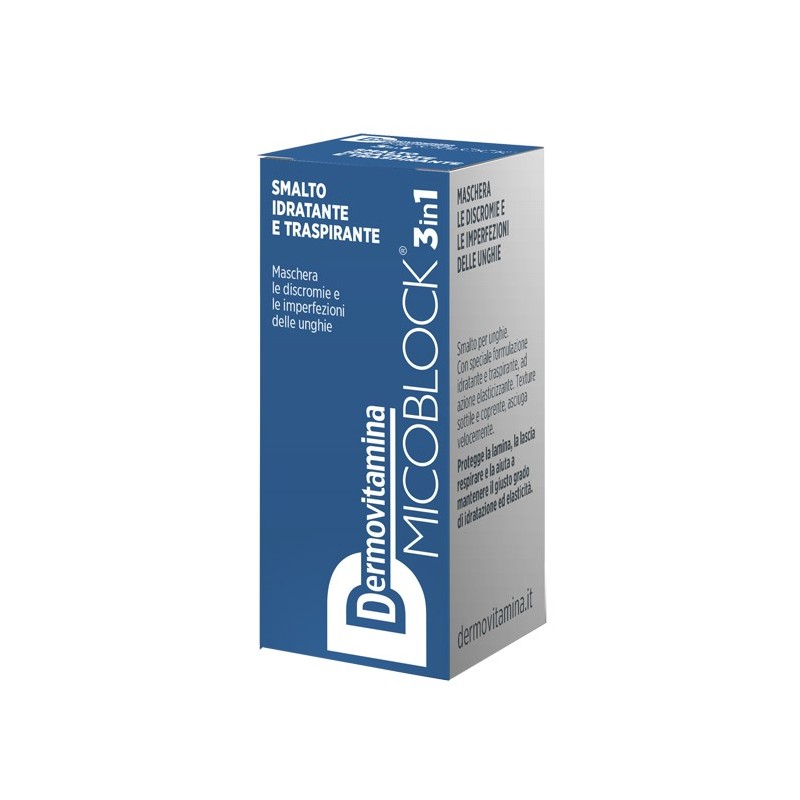 Pasquali Dermovitamina Micoblock 3 In 1 Smalto Idratante E Traspirante Blu 5 Ml Pasquali Dermovitamina Micoblock 3 In 1 Smalto Idratante E Traspirante Blu 5 Ml